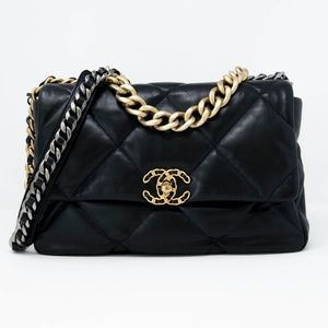 Chanel Large Lambskin 19 Flap Bag